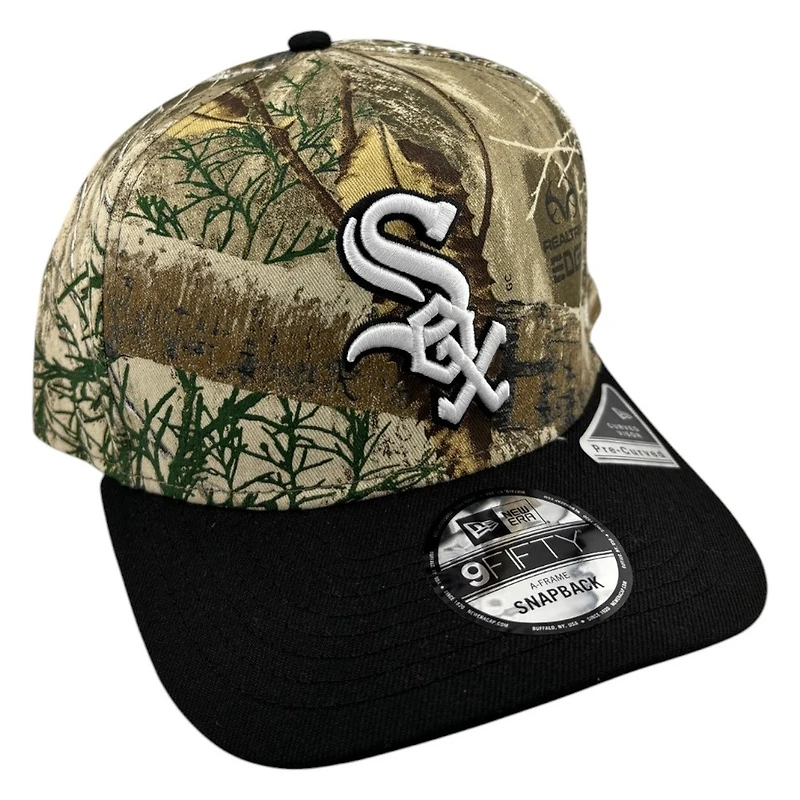 Chicago White Sox Realtree Camo and Black 2Tone New Era 9FIFTY A-Frame Snapback Hat