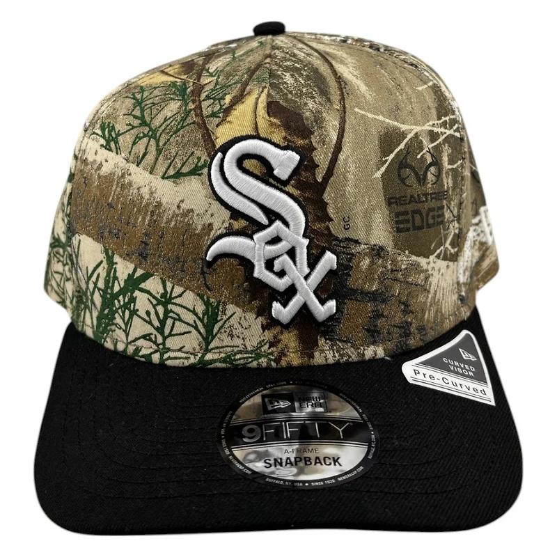 Chicago White Sox Realtree Camo and Black 2Tone New Era 9FIFTY A-Frame Snapback Hat
