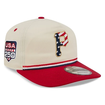Pittsburgh Pirates 2026 Fourth of July USA 250 Patch New Era 19TWENTY Adjustable Snapback Hat