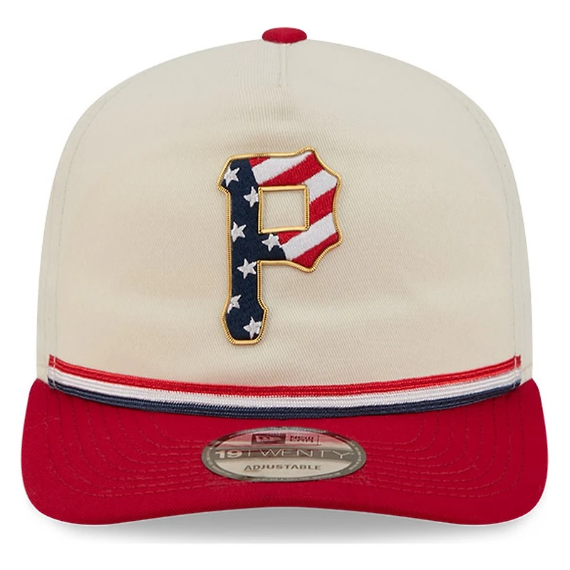 Pittsburgh Pirates 2026 Fourth of July USA 250 Patch New Era 19TWENTY Adjustable Snapback Hat