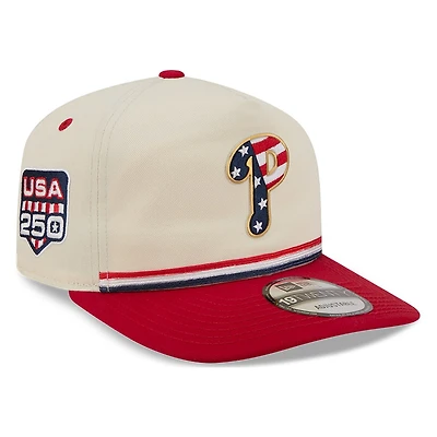Philadelphia Phillies 2026 Fourth of July USA 250 Patch New Era 19TWENTY Adjustable Snapback Hat