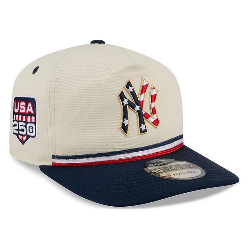 New York Yankees 2026 Fourth of July USA 250 Patch New Era 19TWENTY Adjustable Snapback Hat