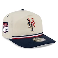 New York Mets 2026 Fourth of July USA 250 Patch New Era 19TWENTY Adjustable Snapback Hat