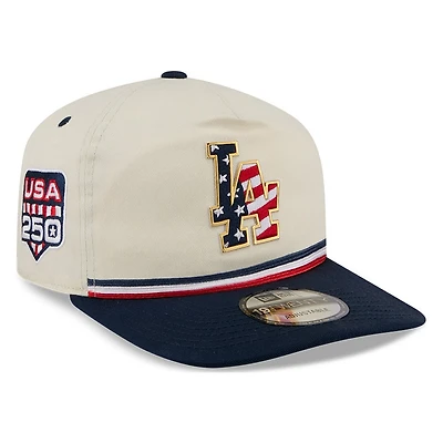 Los Angeles Dodgers 2026 Fourth of July USA 250 Patch New Era 19TWENTY Adjustable Snapback Hat
