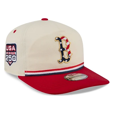 Boston Red Sox 2026 Fourth of July USA 250 Patch New Era 19TWENTY Adjustable Snapback Hat