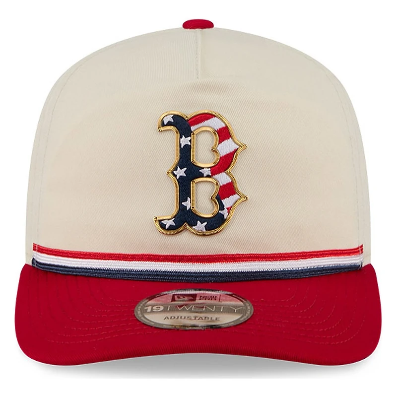Boston Red Sox 2026 Fourth of July USA 250 Patch New Era 19TWENTY Adjustable Snapback Hat