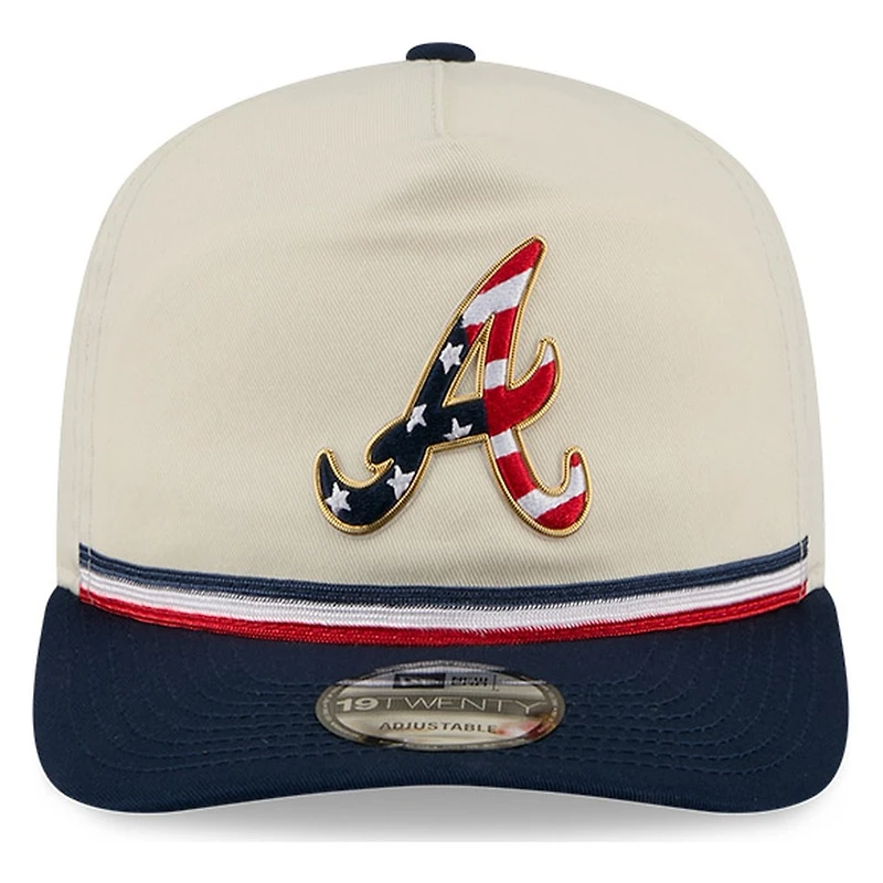 Atlanta Braves 2026 Fourth of July USA 250 Patch New Era 19TWENTY Adjustable Snapback Hat