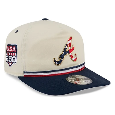 Atlanta Braves 2026 Fourth of July USA 250 Patch New Era 19TWENTY Adjustable Snapback Hat