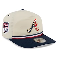Atlanta Braves 2026 Fourth of July USA 250 Patch New Era 19TWENTY Adjustable Snapback Hat