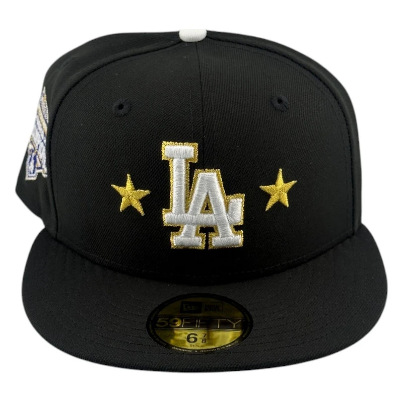 Los Angeles Dodgers Black "Estrella" Back to Champs Patch New Era 59FIFTY Fitted Hat