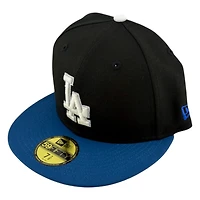 Los Angeles Dodgers Black and Blue Ohtani JPN to LA Patch New Era 59FIFTY Fitted Hat