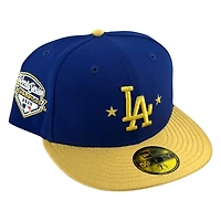 Los Angeles Dodgers Royal Blue "Gold Estrellas Pack" Champs 2025 Patch New Era 59FIFTY Fitted Hat