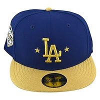 Los Angeles Dodgers Royal Blue "Gold Estrellas Pack" Champs 2025 Patch New Era 59FIFTY Fitted Hat