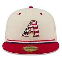 Arizona Diamondbacks 2026 Fourth of July USA 250 Patch New Era 59FIFTY Fitted Hat