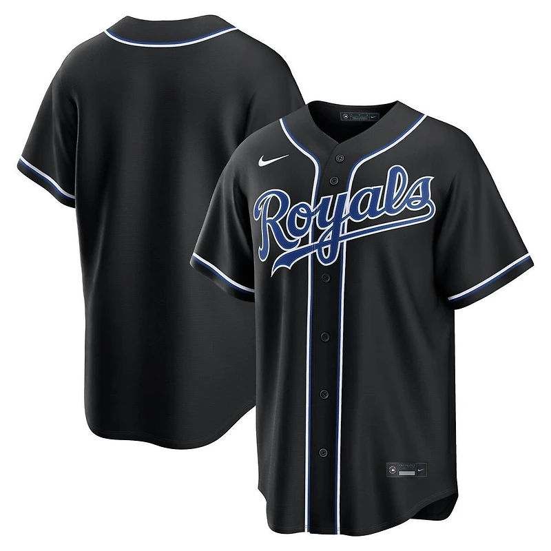 Kansas City Royals Black Fashion Blank Nike Replica Jersey