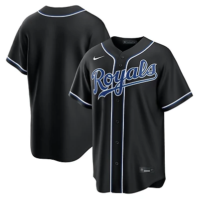 Kansas City Royals Black Fashion Blank Nike Replica Jersey