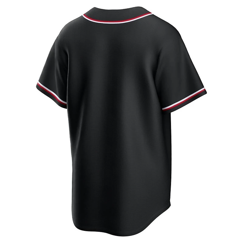 Atlanta Braves Black Fashion Blank Nike Replica Jersey