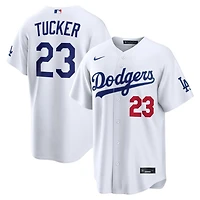 Los Angeles Dodgers Kyle Tucker White Home Nike Stadium Player Jersey