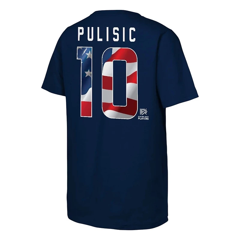 USMNT Christian Pulisic Navy Outerstuff Name & Number T-Shirt