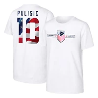 USMNT Christian Pulisic White Outerstuff Name & Number T-Shirt