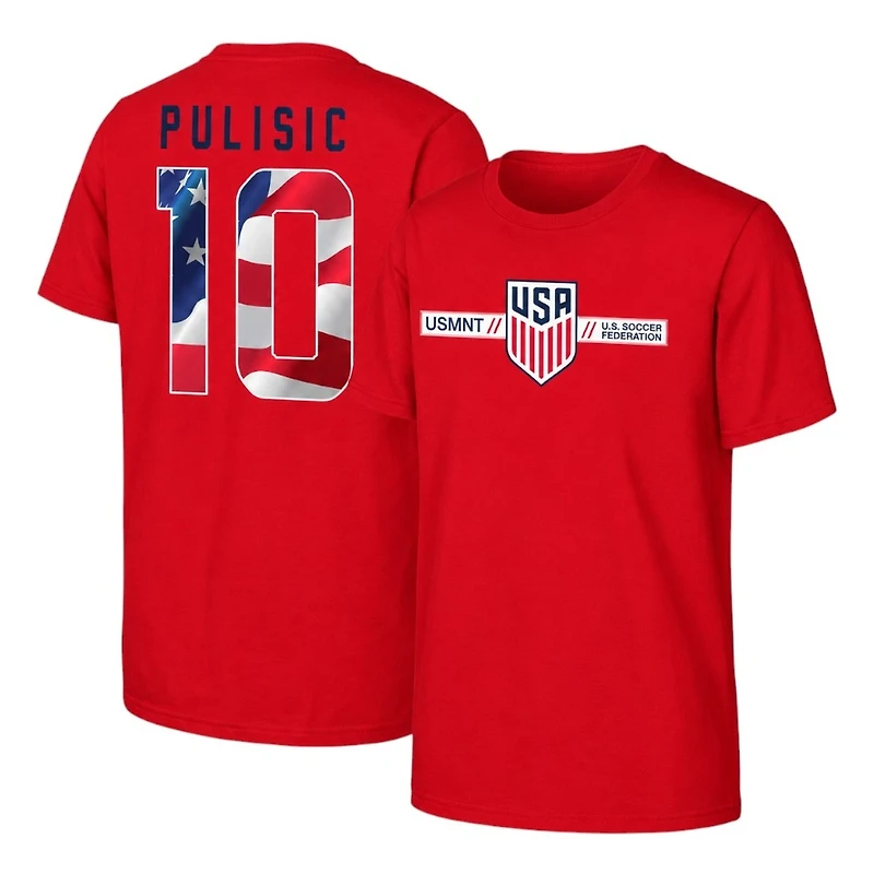 USMNT Christian Pulisic Outerstuff Name & Number T-Shirt