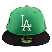 Los Angeles Dodgers Botanical Green 2Tone Aguila Patch Grey UV New Era 59FIFTY Fitted Hat