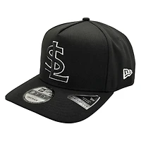 Salt Lake Bees Black White Outline SL Logo New Era 9FIFTY A-Frame Snapback Hat