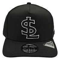Salt Lake Bees Black White Outline SL Logo New Era 9FIFTY A-Frame Snapback Hat