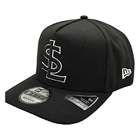 Salt Lake Bees Black White Outline SL Logo New Era 9FIFTY A-Frame Snapback Hat