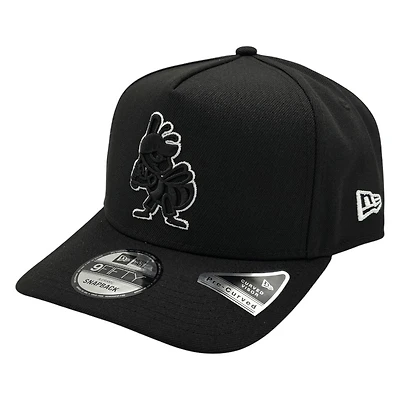 Salt Lake Bees Black Tonal Mascot New Era 9FIFTY A-Frame Snapback Hat