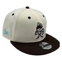 Salt Lake Bees Cream and Brown Bee Mascot New Era 9FIFTY Snapback Hat
