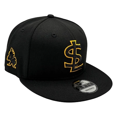 Salt Lake Bees Black and Gold SL Logo New Era 9FIFTY Snapback Hat