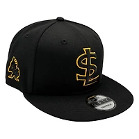 Salt Lake Bees Black and Gold SL Logo New Era 9FIFTY Snapback Hat