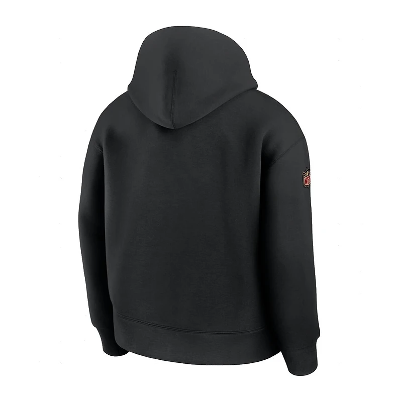 San Francisco 49ers Black Rivalries Collection Oversized Tech Nike Fleece Hoodie
