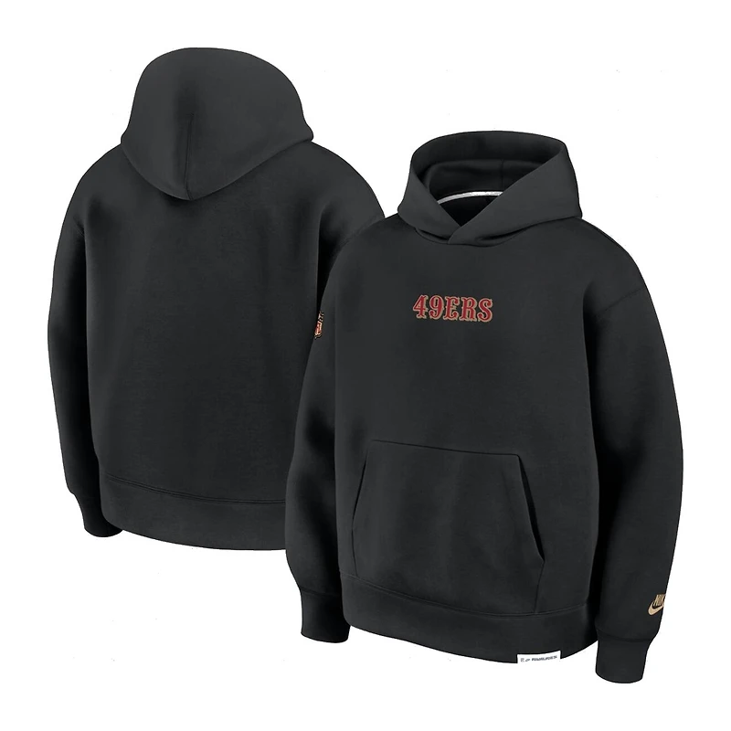 San Francisco 49ers Black Rivalries Collection Oversized Tech Nike Fleece Hoodie