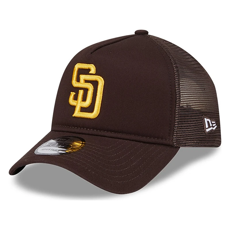 San Diego Padres Brown New Era 9FORTY A-Frame Trucker Adjustable Hat