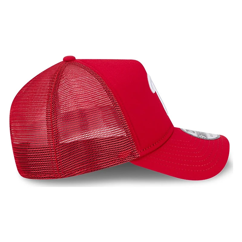 Philadelphia Phillies Red New Era 9FORTY A-Frame Trucker Adjustable Hat