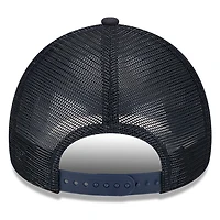 New York Yankees Black New Era 9FORTY A-Frame Trucker Adjustable Hat