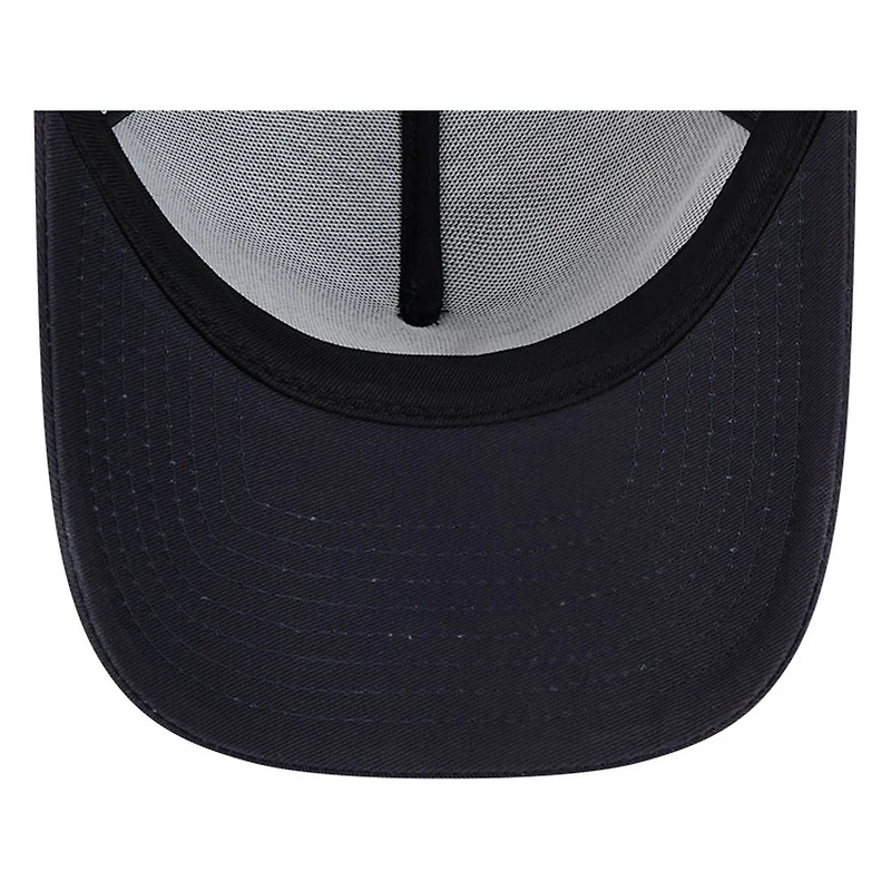 New York Yankees Black New Era 9FORTY A-Frame Trucker Adjustable Hat