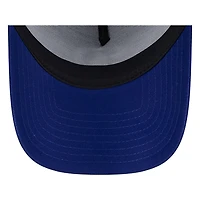 Los Angeles Dodgers Royal Blue Cursive D New Era 9FORTY A-Frame Trucker Adjustable Hat
