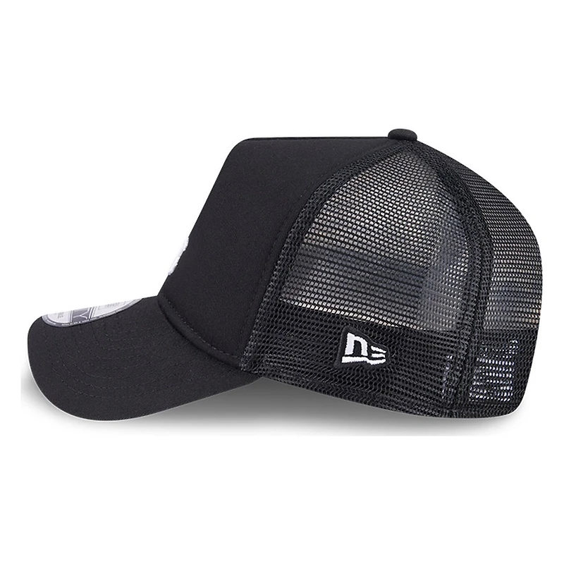 Chicago White Sox Black New Era 9FORTY A-Frame Trucker Adjustable Hat