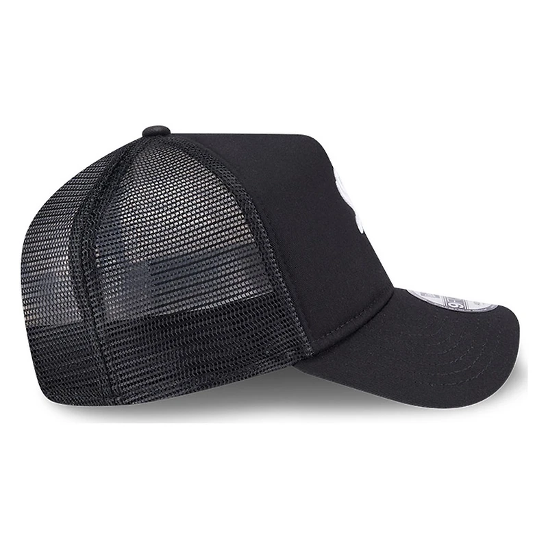 Chicago White Sox Black New Era 9FORTY A-Frame Trucker Adjustable Hat
