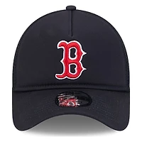 Boston Red Sox Navy New Era 9FORTY A-Frame Trucker Adjustable Hat