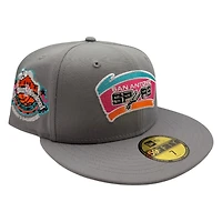 San Antonio Spurs Gray 1996 ASG Weekend Patch New Era 59FIFTY Fitted Hat