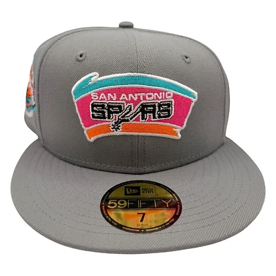 San Antonio Spurs Gray 1996 ASG Weekend Patch New Era 59FIFTY Fitted Hat