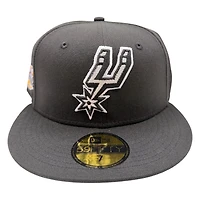 San Antonio Spurs Black 2007 Finals Patch New Era 59FIFTY Fitted Hat