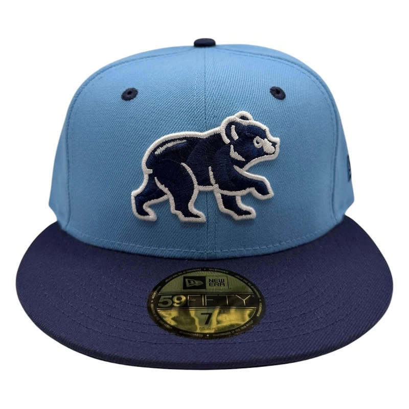 Chicago Cubs Light Blue and Navy New Era 59FIFTY Fitted Hat