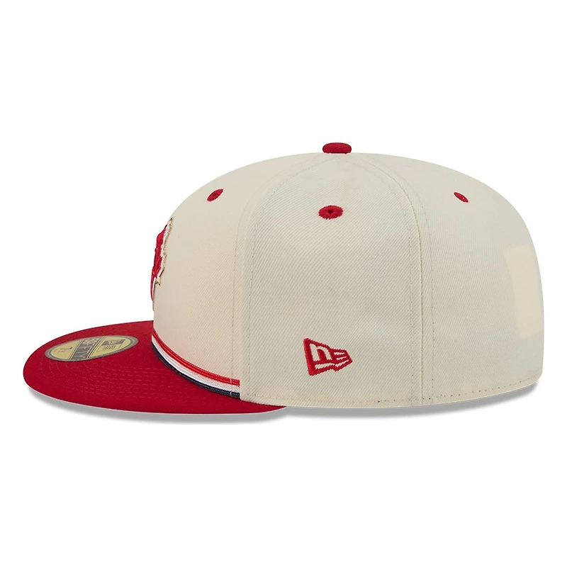 Toronto Blue Jays 2026 Fourth of July USA 250 Patch New Era 59FIFTY Fitted Hat