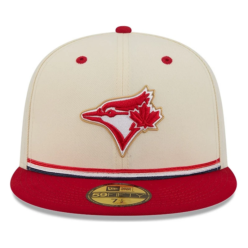 Toronto Blue Jays 2026 Fourth of July USA 250 Patch New Era 59FIFTY Fitted Hat