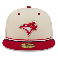 Toronto Blue Jays 2026 Fourth of July USA 250 Patch New Era 59FIFTY Fitted Hat